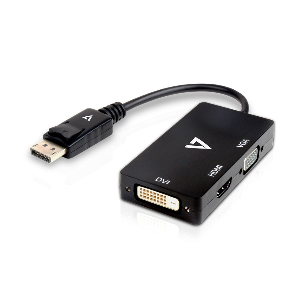 Mini DisplayPort til VGA/DVI/HDMI-adapter V7 V7DP-VGADVIHDMI-1E   Svart