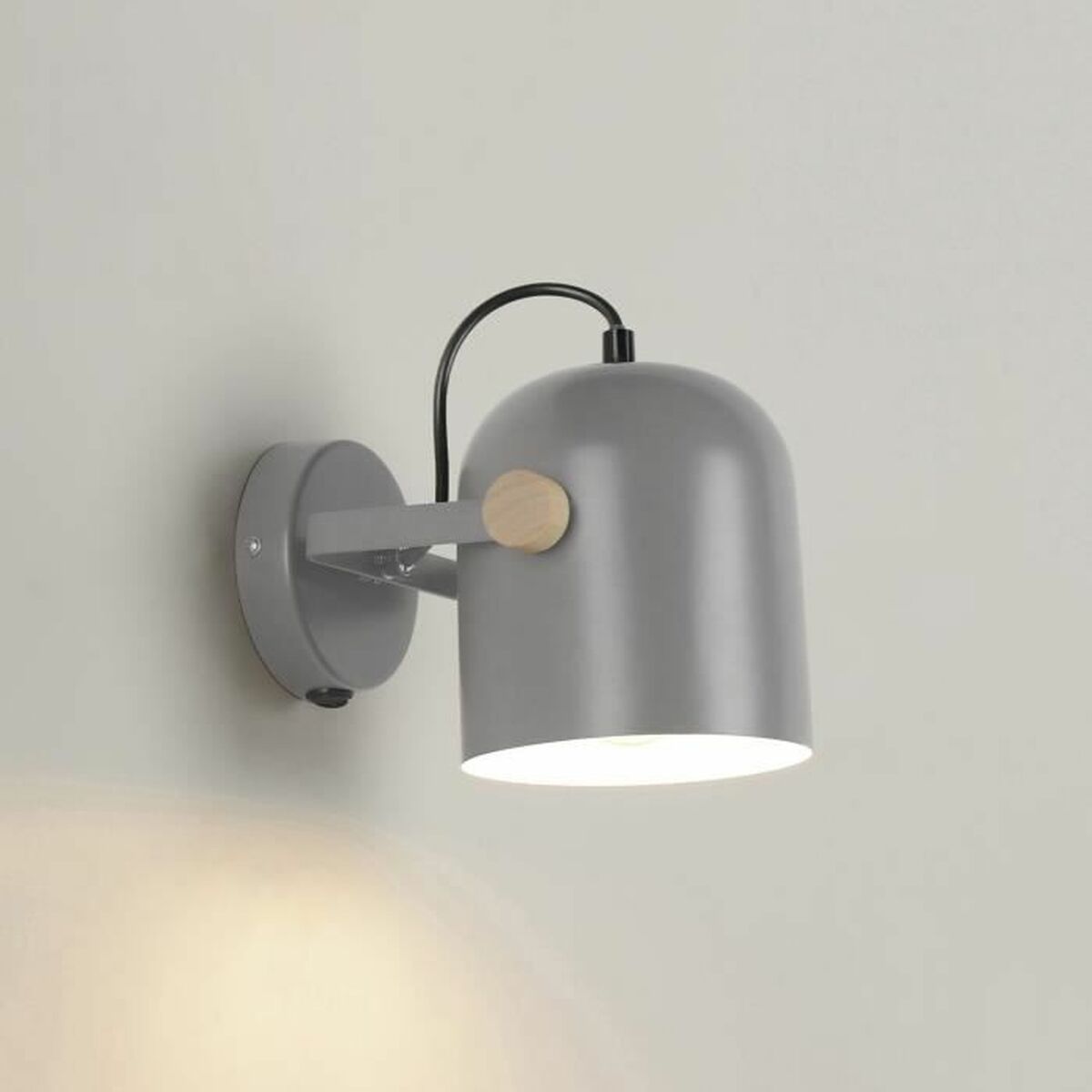 Vegglampe Corep Grå Metall 40 W