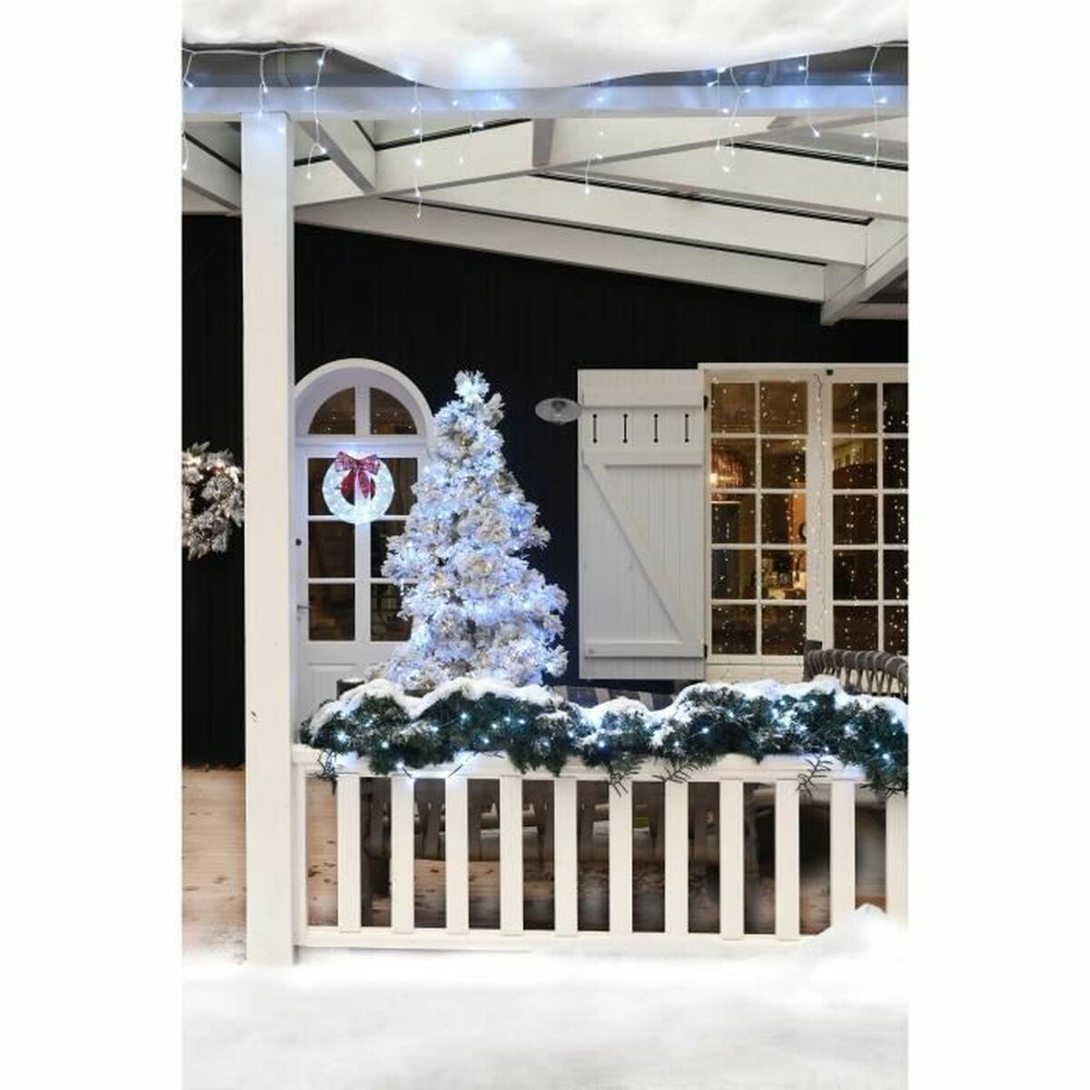 Krans av LED-lys Blachere Illumination Hvit