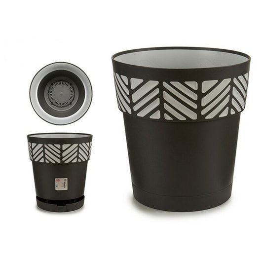 Planter Orfeo Antrasitt Plast (29 x 29 x 29 cm)