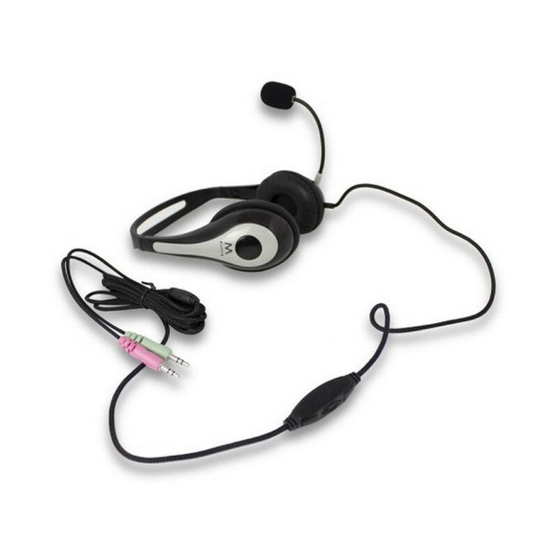 Hodetelefoner med Mikrofon Ewent EW3562 Svart