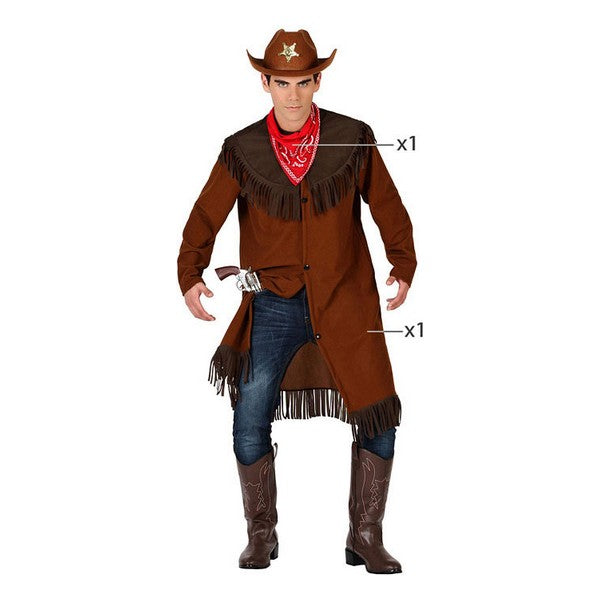 Kostyme voksne Cowboy (2 Pcs)