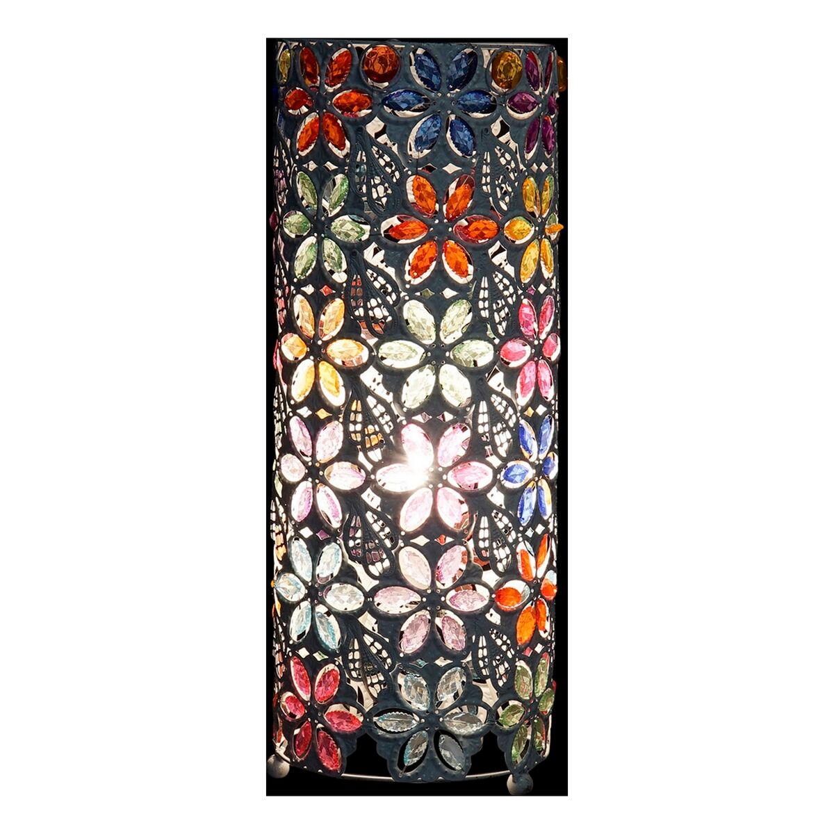 Bordlampe DKD Home Decor Metall 40W Akryl (19 x 19 x 50 cm)