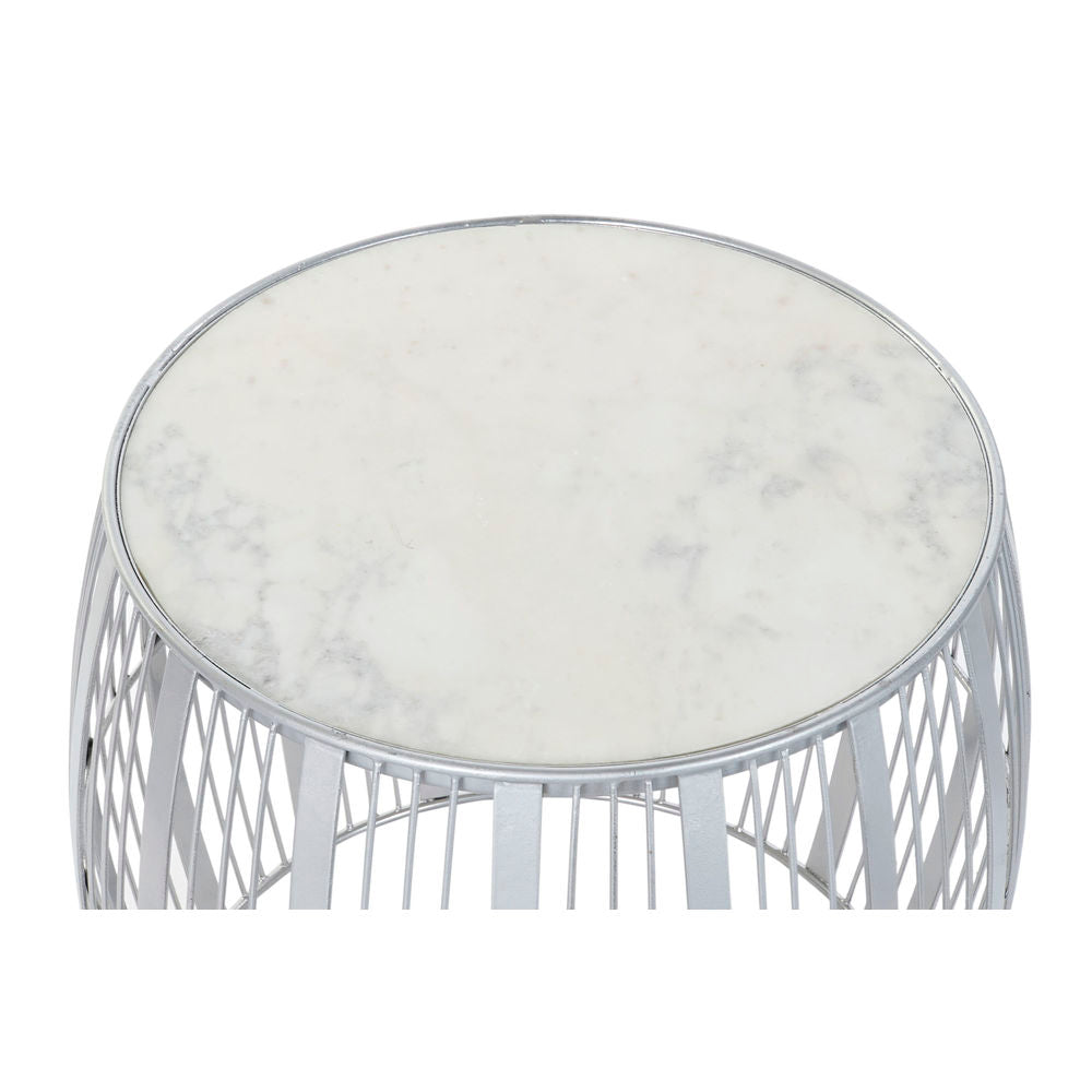 Sidebord Stretto Decor Marmor Jern (46 x 46 x 41 cm)