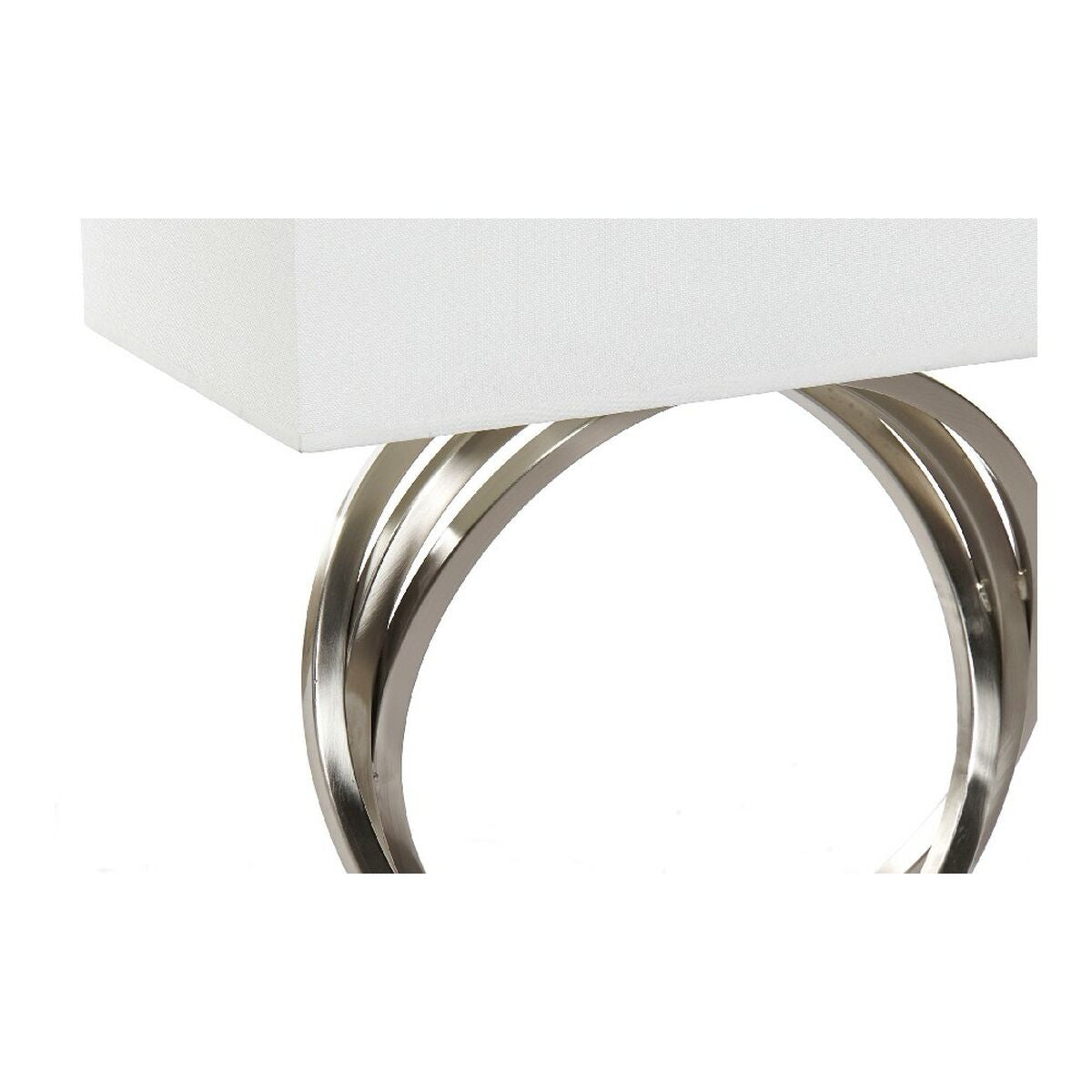 Bordlampe DKD Home Decor 8424001836109 Hvit Sølv Metall 60 W 220 V 38 x 20 x 54 cm
