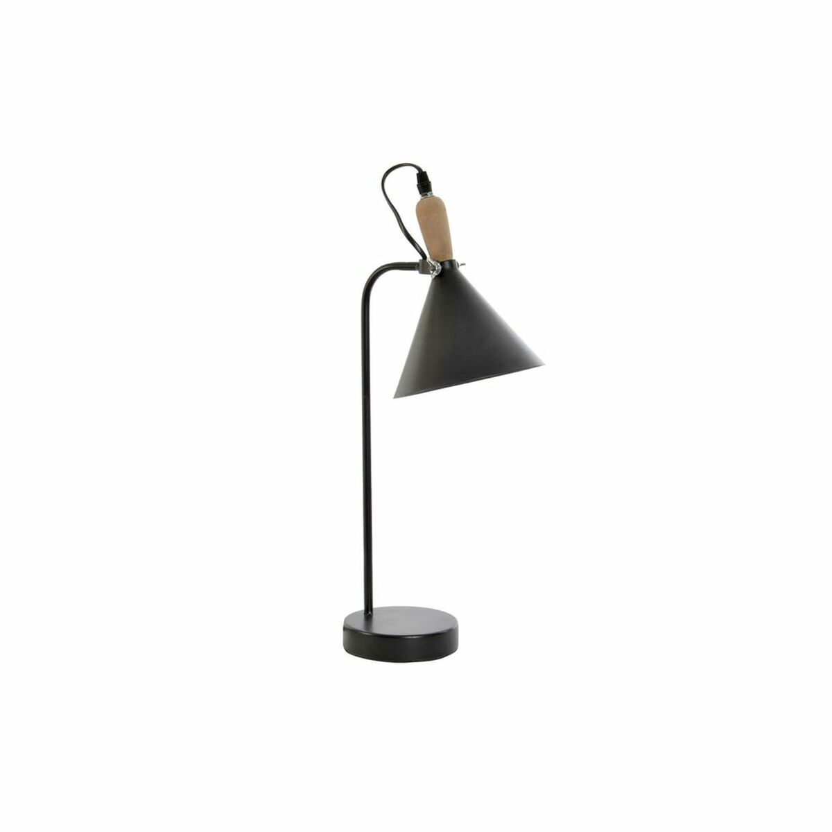 Bordlampe DKD Home Decor Svart Metall Tre 15 W Tre MDF (16 x 24 x 46 cm)