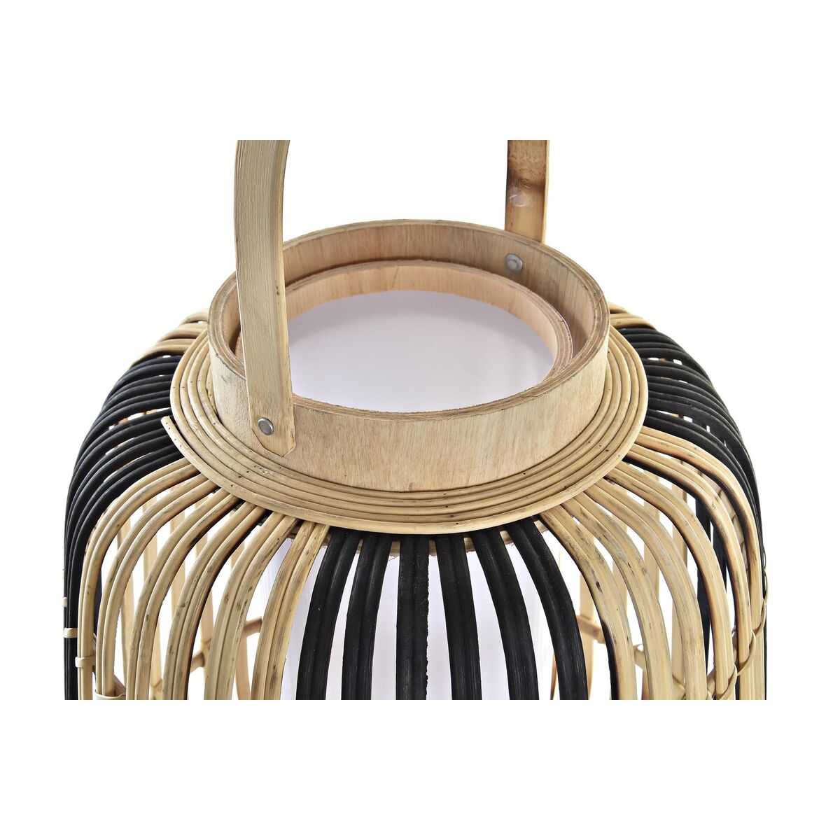 Gulvlampe DKD Home Decor Naturell Polyester Flerfarget Bambus (31 x 31 x 88 cm)