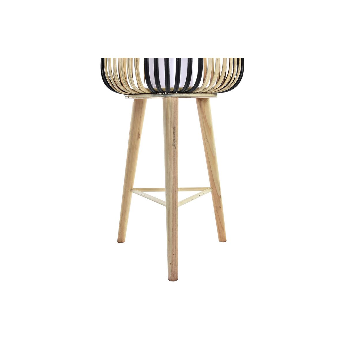 Gulvlampe DKD Home Decor Naturell Polyester Flerfarget Bambus (31 x 31 x 88 cm)