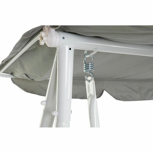 Benk DKD Home Decor Grå Huske Polyester Stål (210 x 120 x 167 cm)