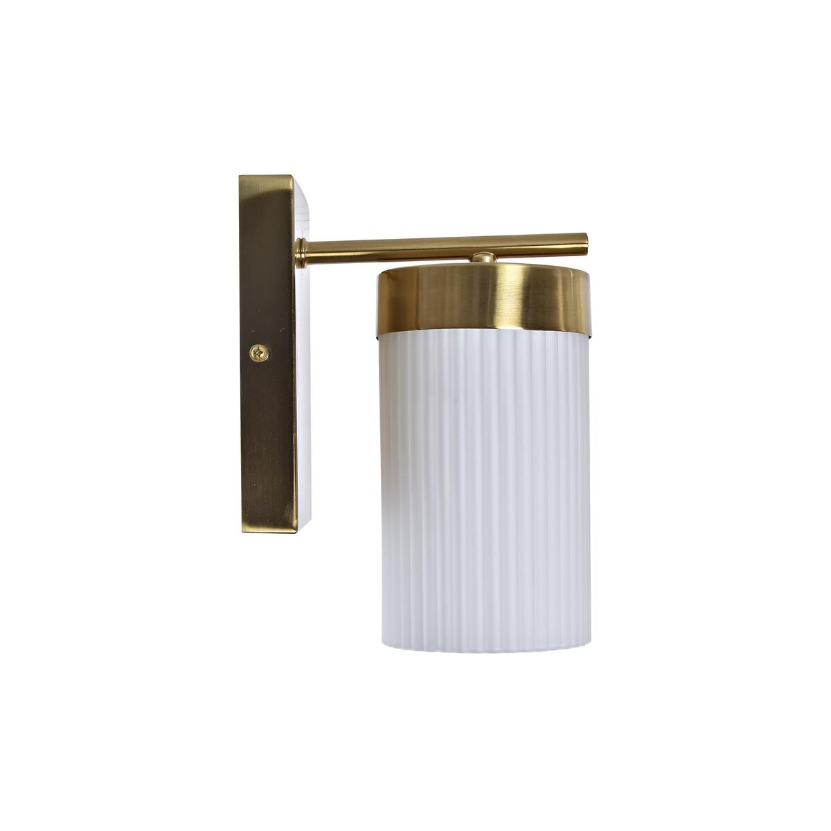 Vegglampe DKD Home Decor Krystall Gyllen Metall Hvit 220 V 50 W (12 x 15 x 20 cm)