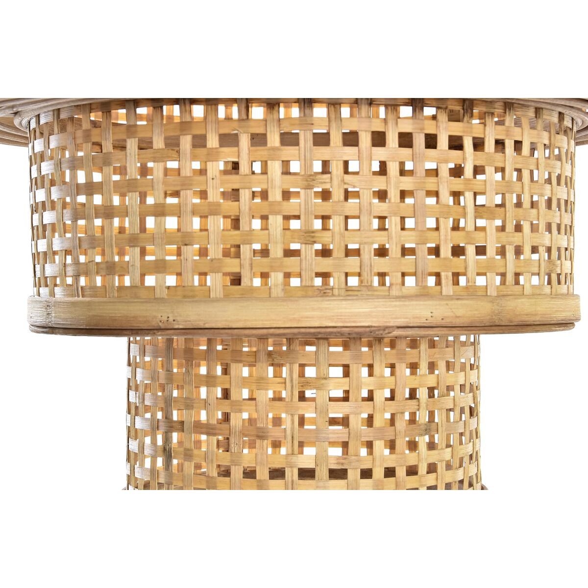 Taklys DKD Home Decor Brun Bambus 50 W 40 x 40 x 34 cm