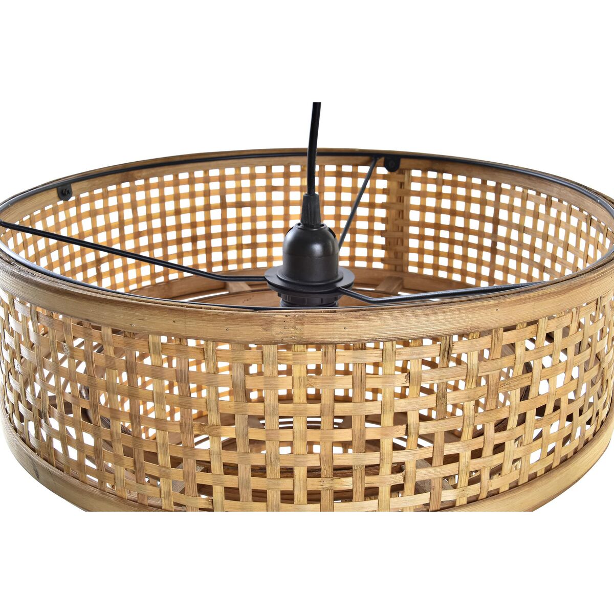 Taklys DKD Home Decor Brun Bambus 50 W 40 x 40 x 34 cm