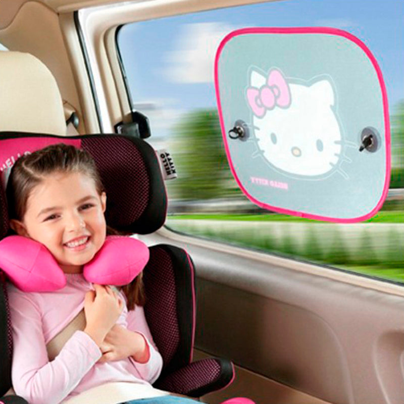 Bilskyggegardiner Hello Kitty KIT3014 Barne (44 x 36 cm)(2 stk)