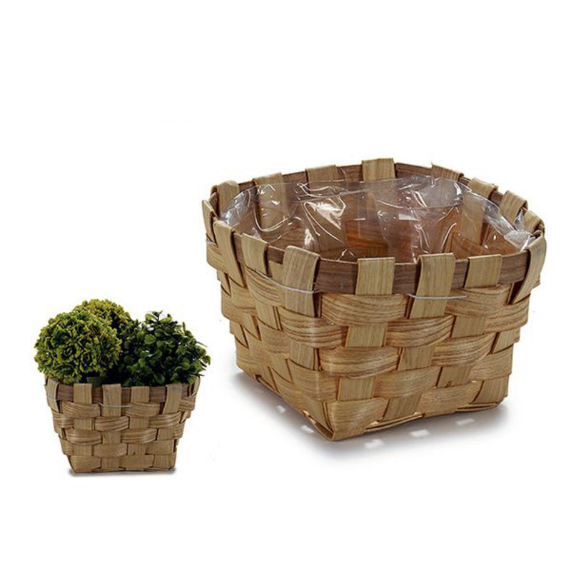 Dekorative Pongponger Stokk Brun (18 x 9,5 x 18 cm)