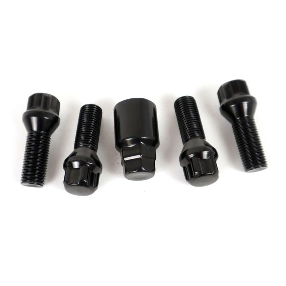 Tyverisikre skruer OMP OMPS09811201 M12 x 1,25 4 stk Svart