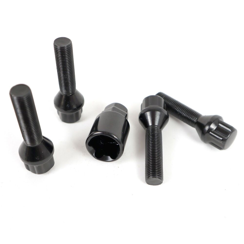 Tyverisikre skruer OMP OMPS09851201 M12 x 1,25 4 stk Svart