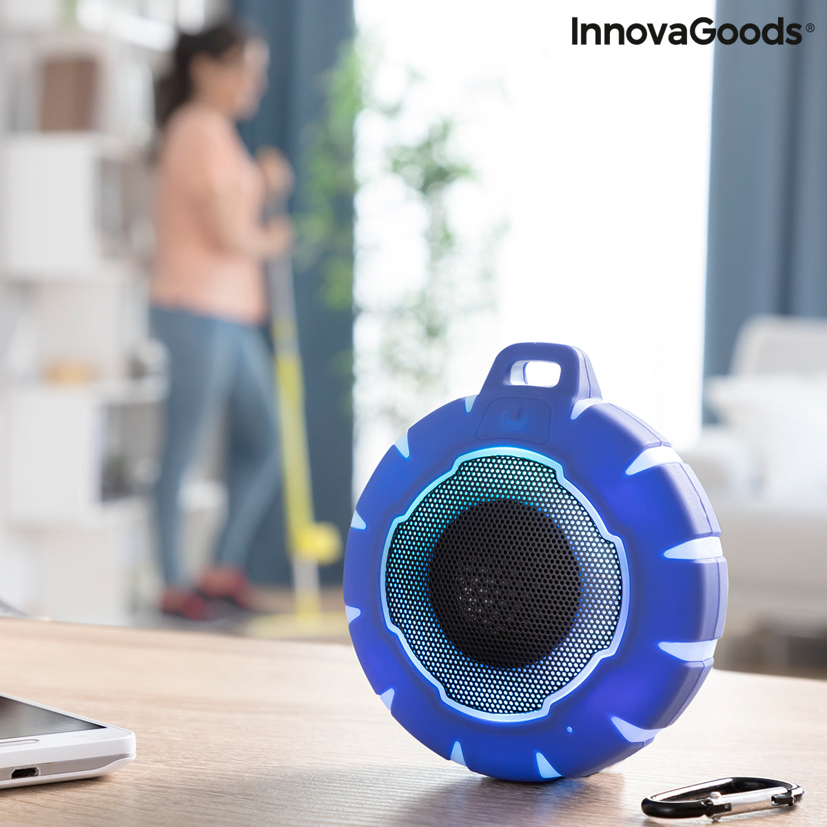 Flytende trådløs høyttaler med LED Floaker Stretto