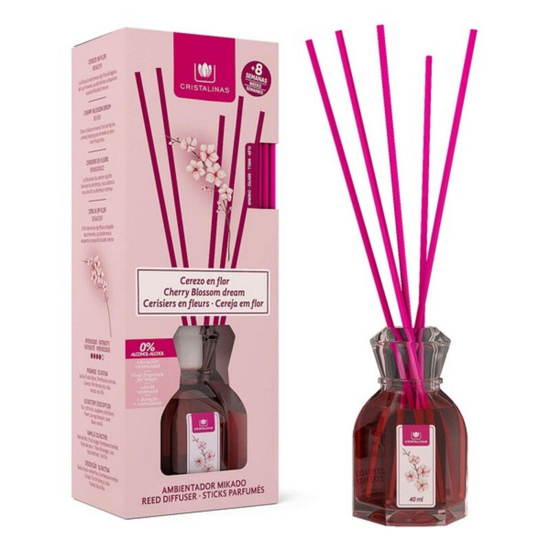 Luftrenser Mikado Cristalinas Kirsebærtre (40 ml)