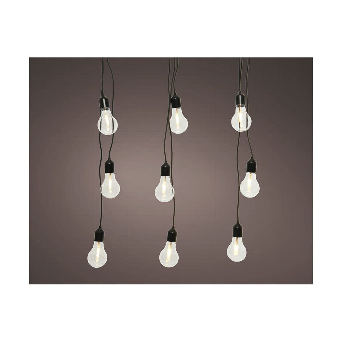 Krans av LED-lys Lumineo Hvit