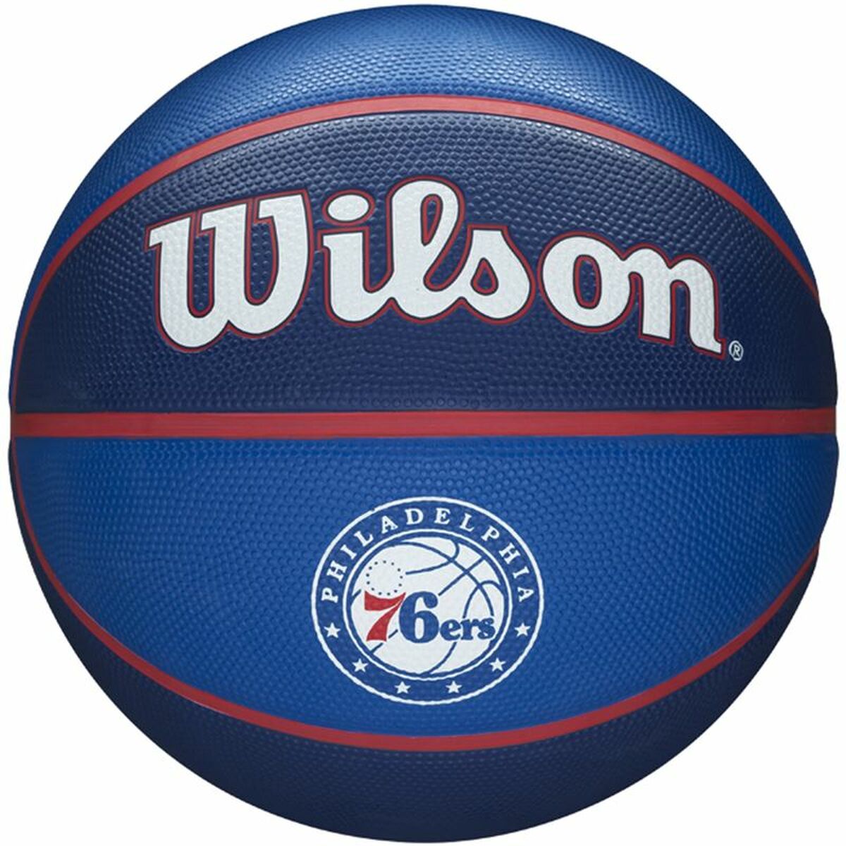 Ball til Basketball Wilson NBA Tribute Philadelphia Blå En størrelse
