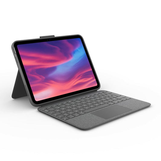 iPadetui + Tastatur Logitech Combo Touch Grå Spansk Qwerty