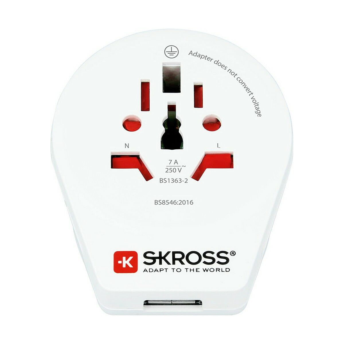 Nåværende Adapter Skross 1500267 Storbritannia Internasjonal 1 x USB