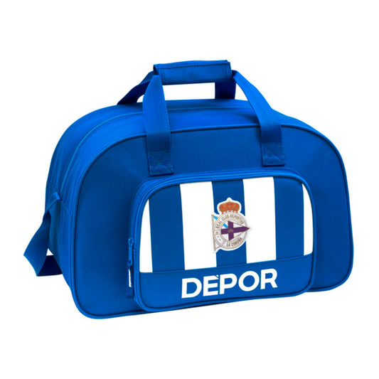 Sportsbag R. C. Deportivo de La Coruña Blå Hvit (40 x 24 x 23 cm)