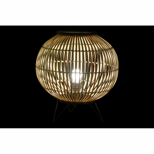 Bordlampe DKD Home Decor Svart Metall Brun Bambus (36 x 36 x 37 cm)