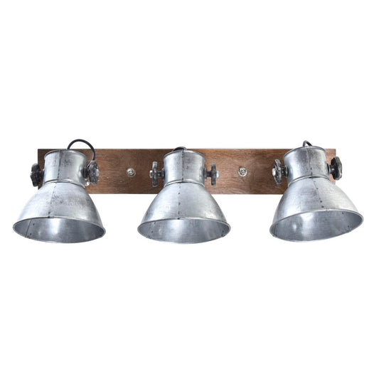Vegglampe DKD Home Decor Sølv Metall Brun 220 V 50 W (64 x 18 x 26 cm)