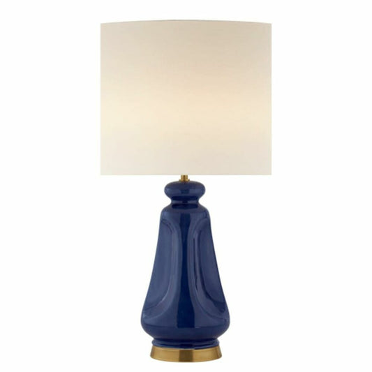 Bordlampe DKD Home Decor Beige Marineblå Porselen 35 x 35 x 64 cm