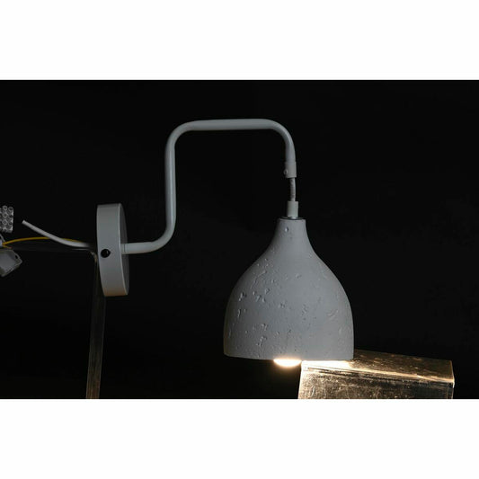 Vegglampe DKD Home Decor 14 x 27 x 26 cm Metall Sement Mørke Grå 220 V 50 W Moderne (2 enheter)