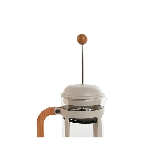 Cafetière med plugger Home ESPRIT Hvit Naturell Rustfritt stål 800 ml 15 x 10 x 22 cm