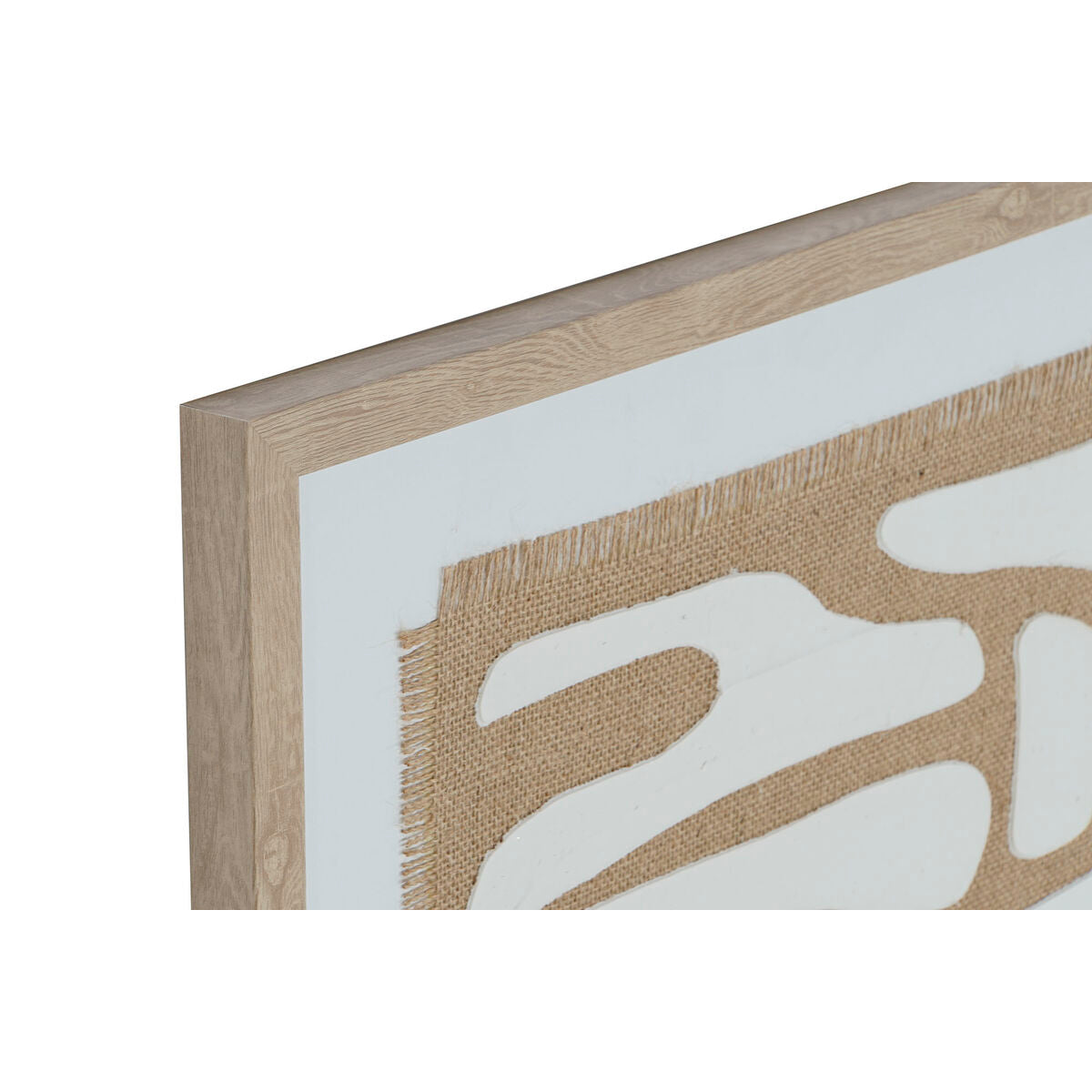 Maleri Home ESPRIT Hvit Beige Abstrakt Skandinavisk 52,7 x 2,5 x 72,5 cm (2 enheter)