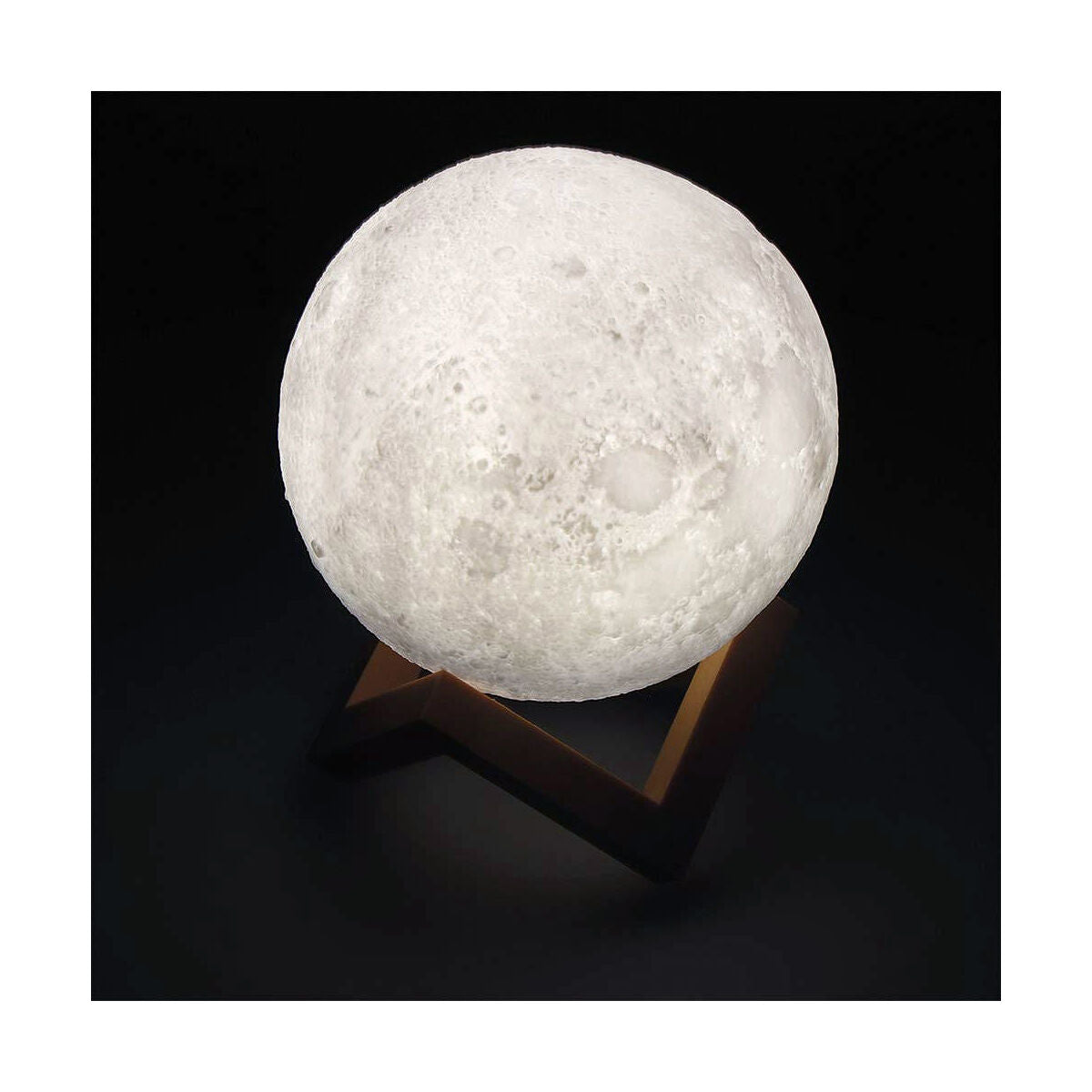 Bordlampe EDM Måne Hvit 3,7 V