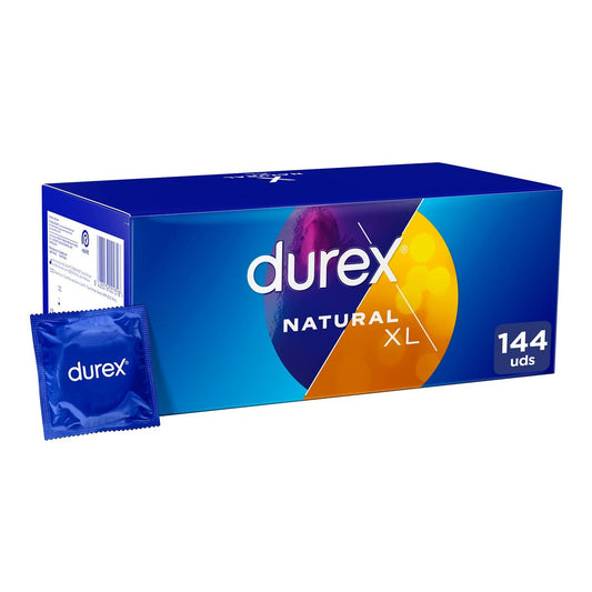 Natural XL Hudkondomer Durex 144 enheter