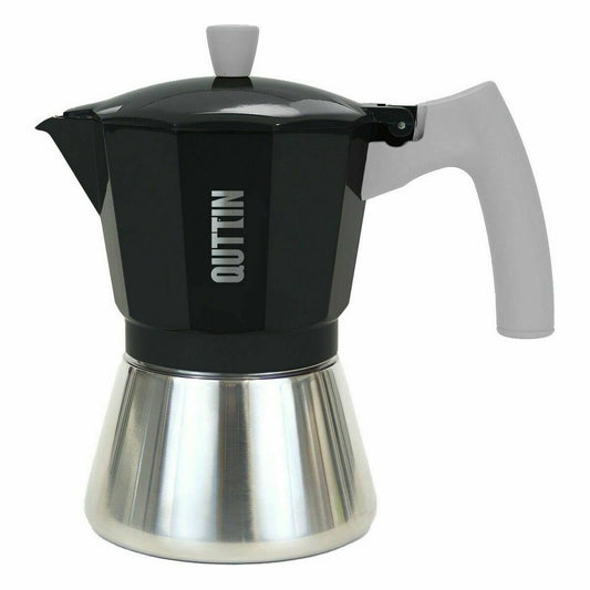 Italian Kaffekanne Quttin 3 Kupit Aluminium Stål 150 ml (6 enheter)