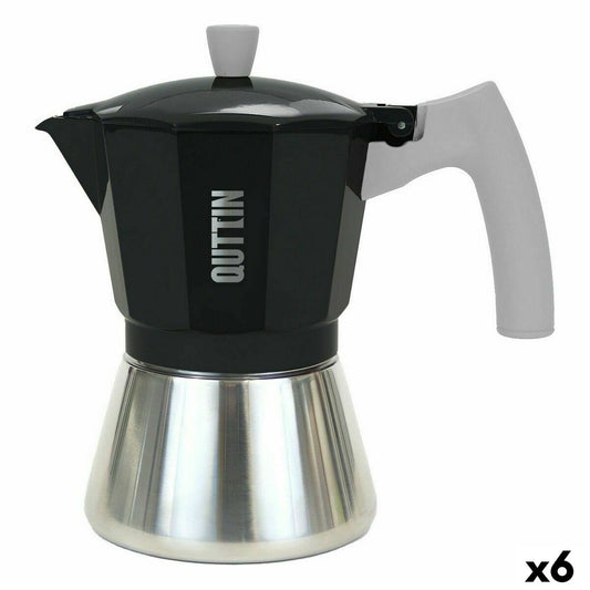Italian Kaffekanne Quttin 9 Kopper Aluminium Stål 450 ml (6 enheter)