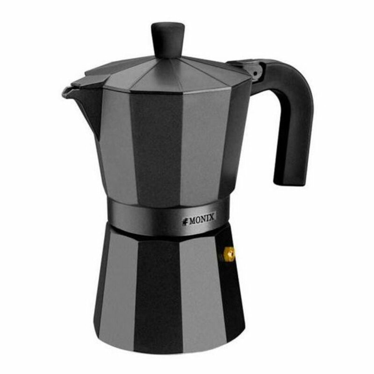 Italian Kaffekanne Monix Braisogona_M640012 Svart Aluminium 12 Kupit 1,5 L