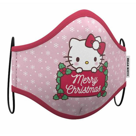 Hygienisk gjenbrukbar tøymaske Hello Kitty Jul 2 Deler Flerfarget