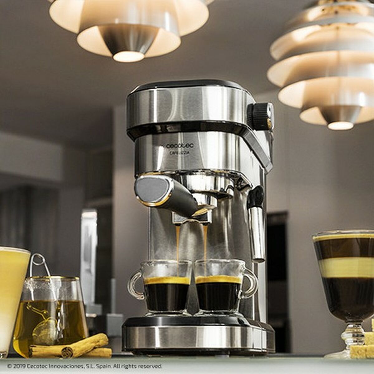 Ekspress Manuell Kaffemaskin Cecotec Cafelizzia 790 1,2 L 1350W Stål 1,2 L
