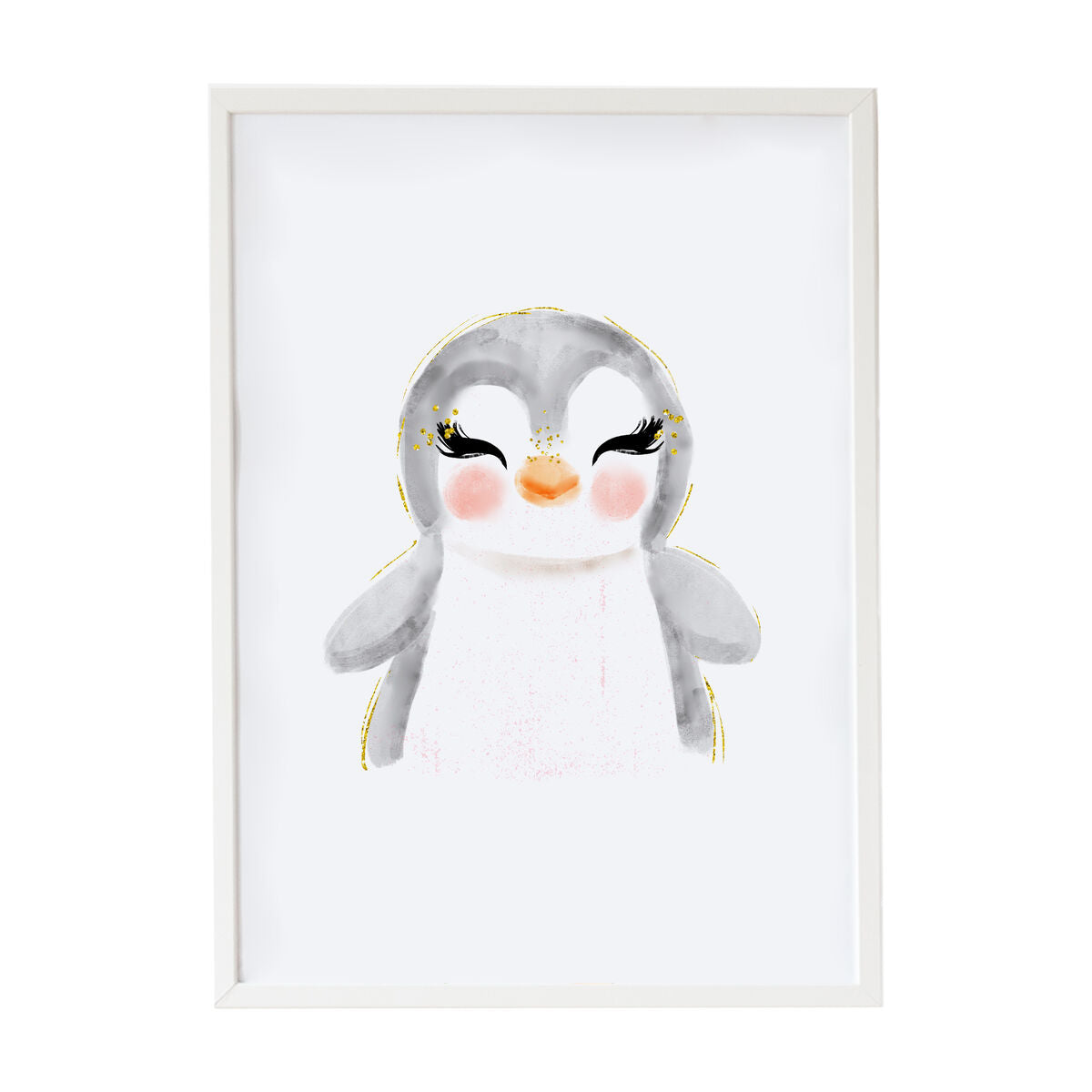 Maleri Crochetts Flerfarget 33 x 43 x 2 cm Pingvin