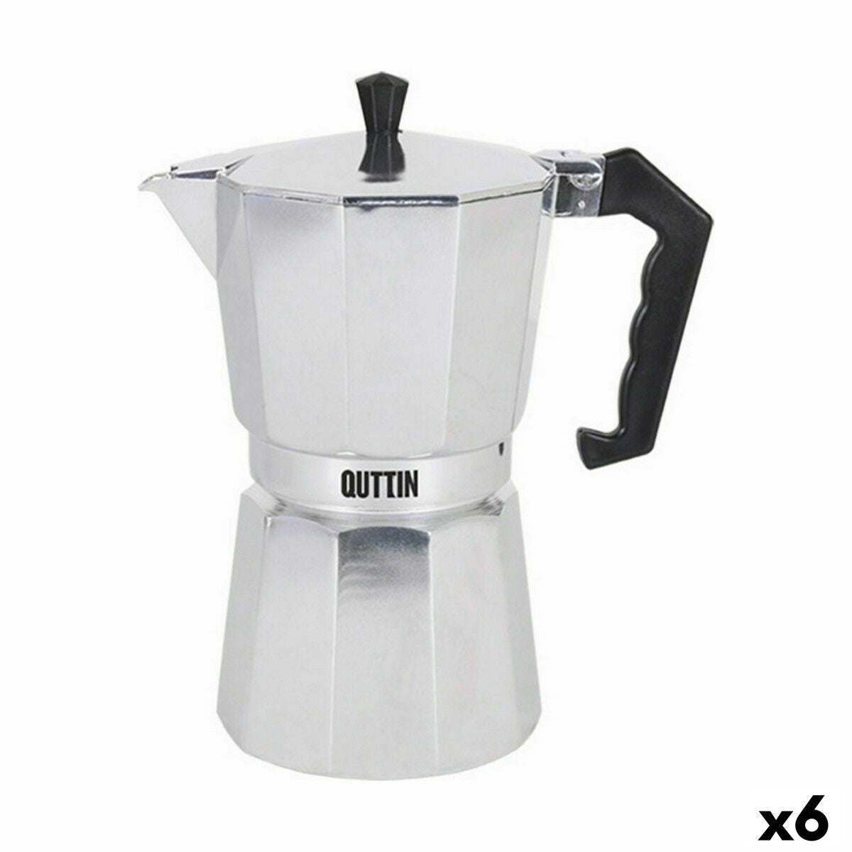 Italian Kaffekanne Quttin 6 Kopper Aluminium (6 enheter)