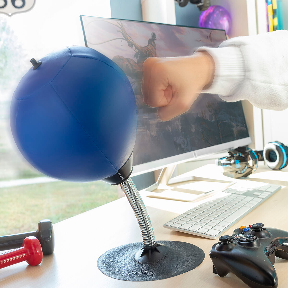 Anti-stress Oppblåsbare Desktop Punch Bag Hittres InnovaGoods