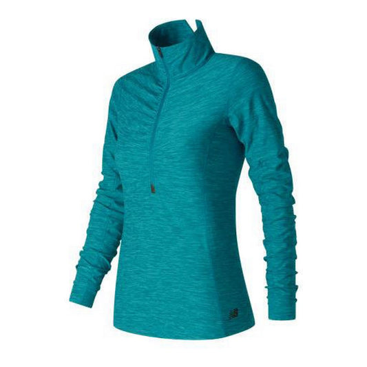 Langarmet T-skjorte New Balance WT71102  Grønn