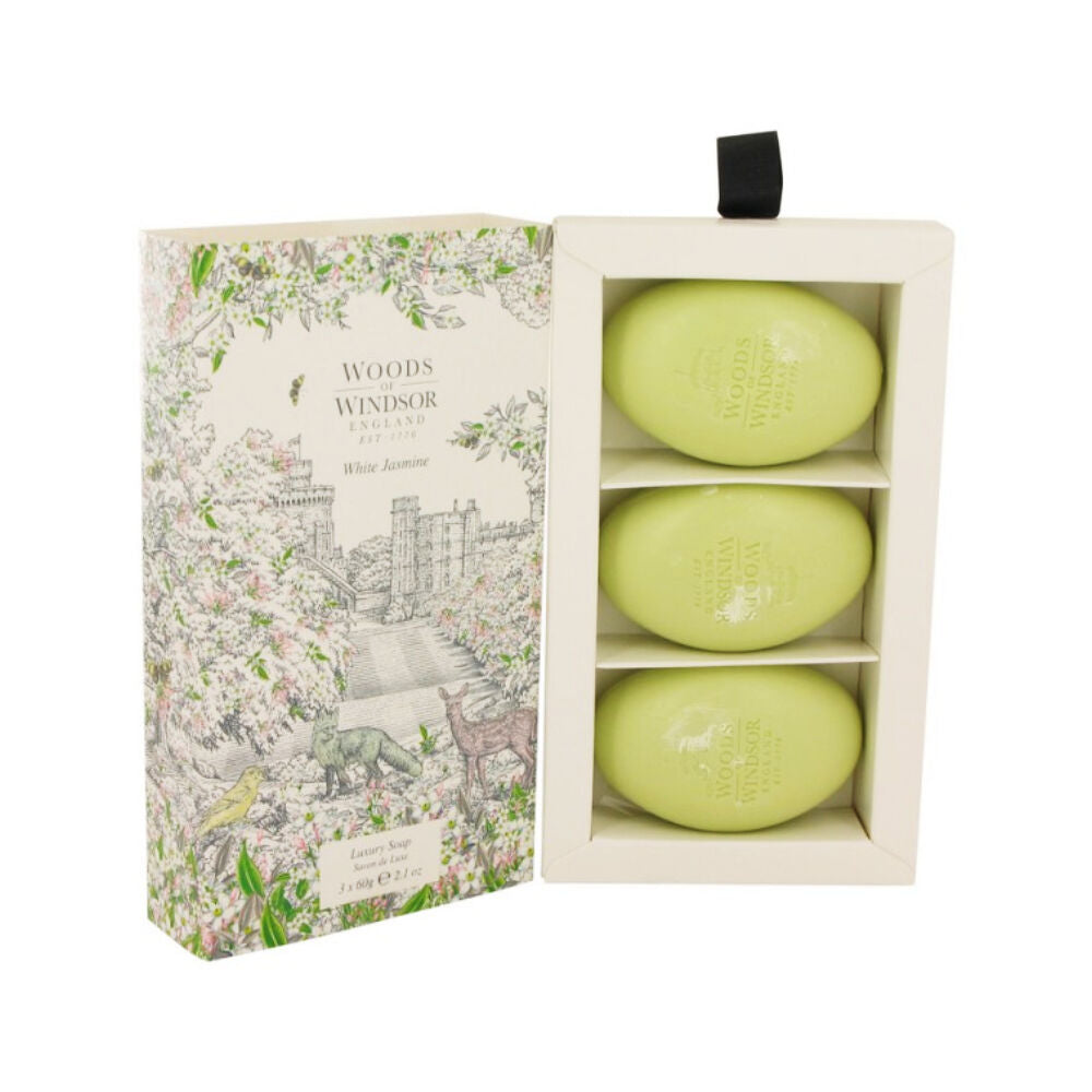 Såpestykke Woods of Windsor White Jasmine (3 x 100 g)