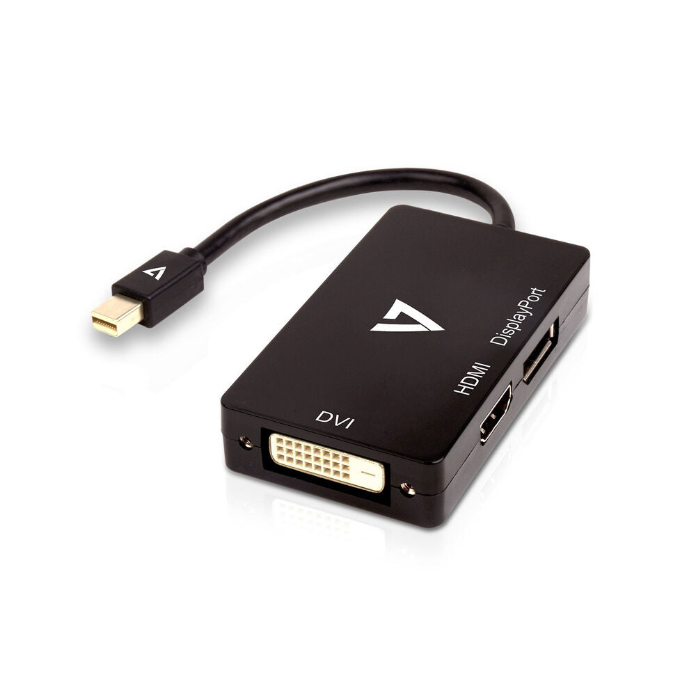 Mini DisplayPort til VGA/DVI/HDMI-adapter V7 V7MDP-DPDVIHDMI-1E   Svart