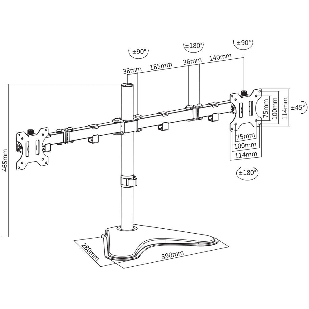 Skjermbordstøtte V7 DS2FSD-2E