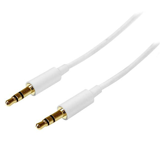 Lyd Jack Cable (3.5mm) Startech MU2MMMSWH            (2 m) Hvit