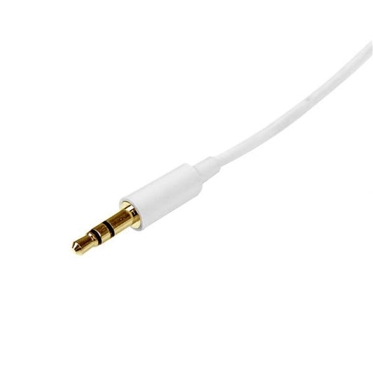 Lyd Jack Cable (3.5mm) Startech MU2MMMSWH            (2 m) Hvit