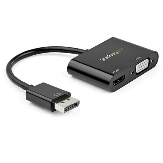 Displayport til HDMI/VGA-adaptere Startech DP2VGAHD20           4K Ultra HD Svart